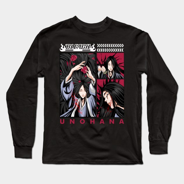 UNOHANA anime Fanart Long Sleeve T-Shirt by Planet of Tees